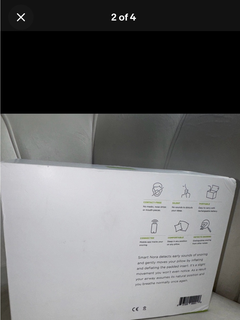 SMART NORA The Non-Invasive Device Snore Solution Kit To Stop Snoring NEW - Picture 3 of 12